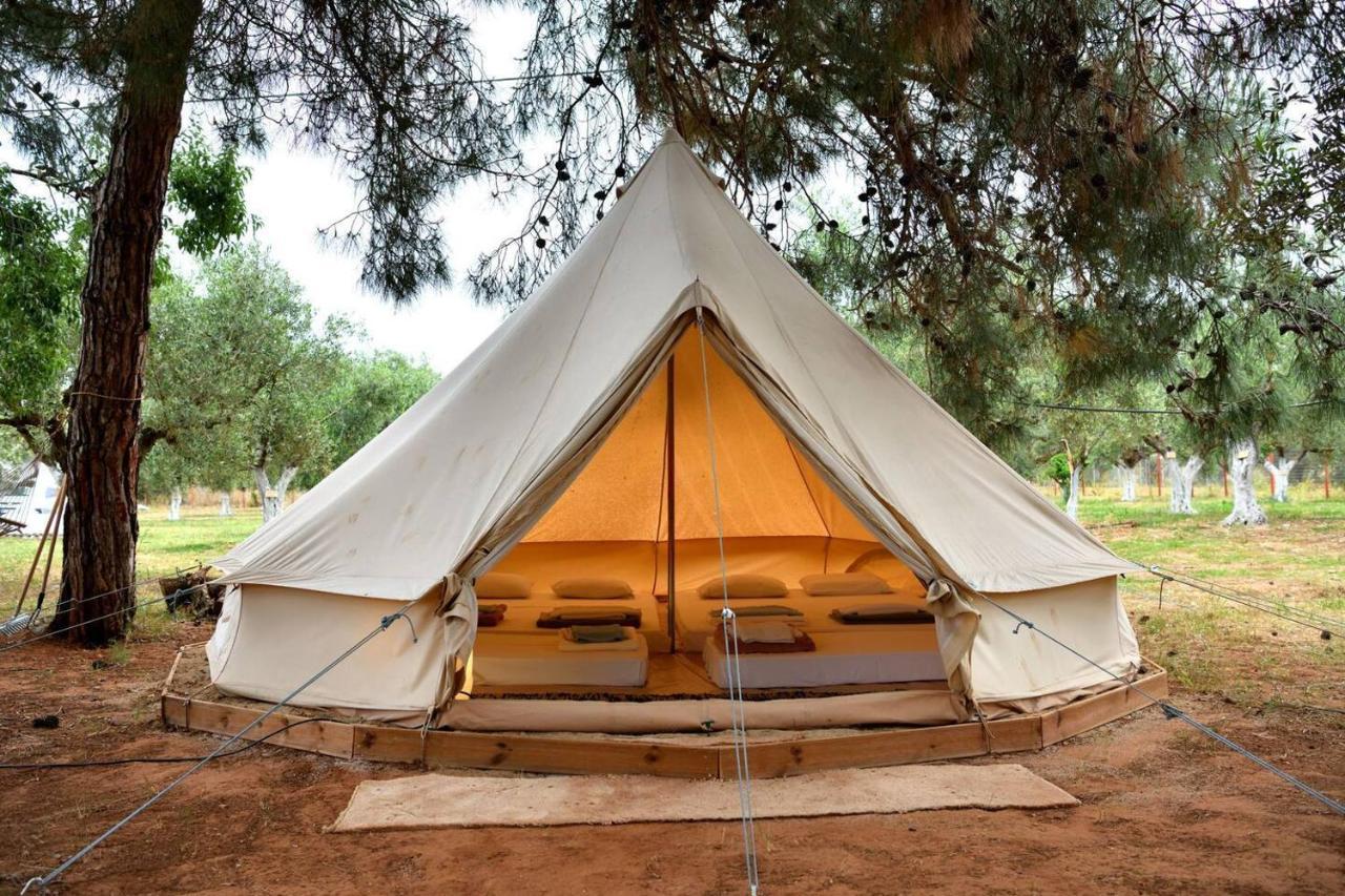 Glamping At A Lovely Tent In Skiaxtro- Marathopoli Villa Exterior foto