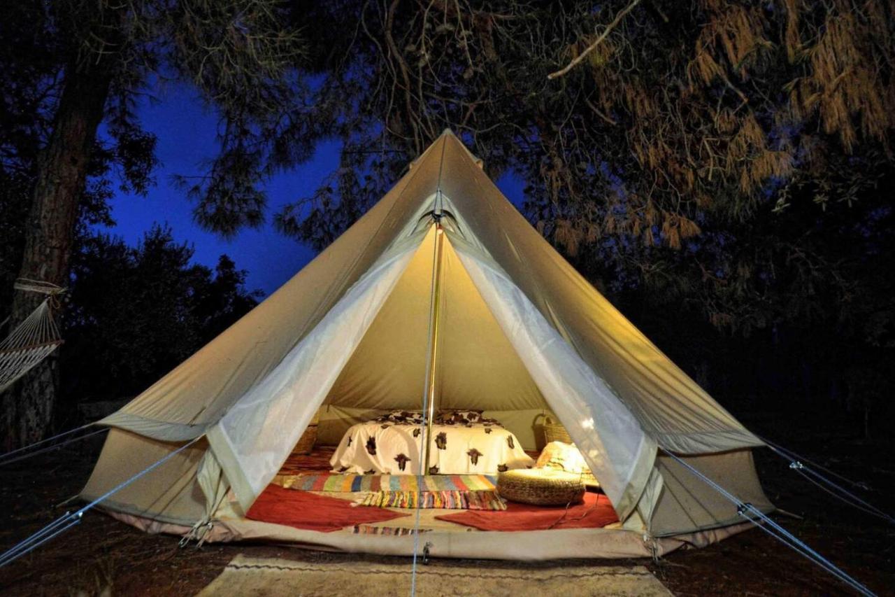 Glamping At A Lovely Tent In Skiaxtro- Marathopoli Villa Exterior foto