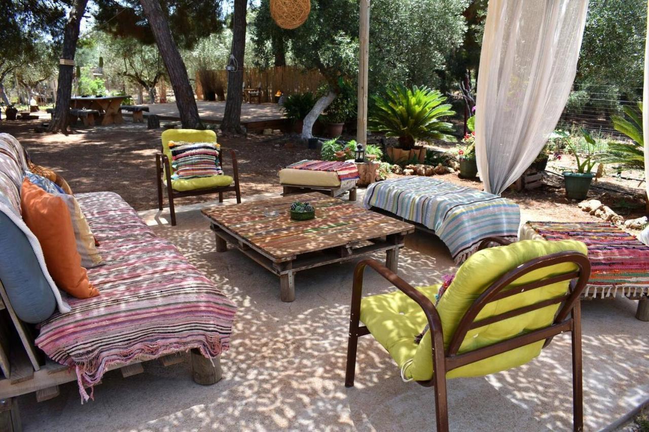 Glamping At A Lovely Tent In Skiaxtro- Marathopoli Villa Exterior foto
