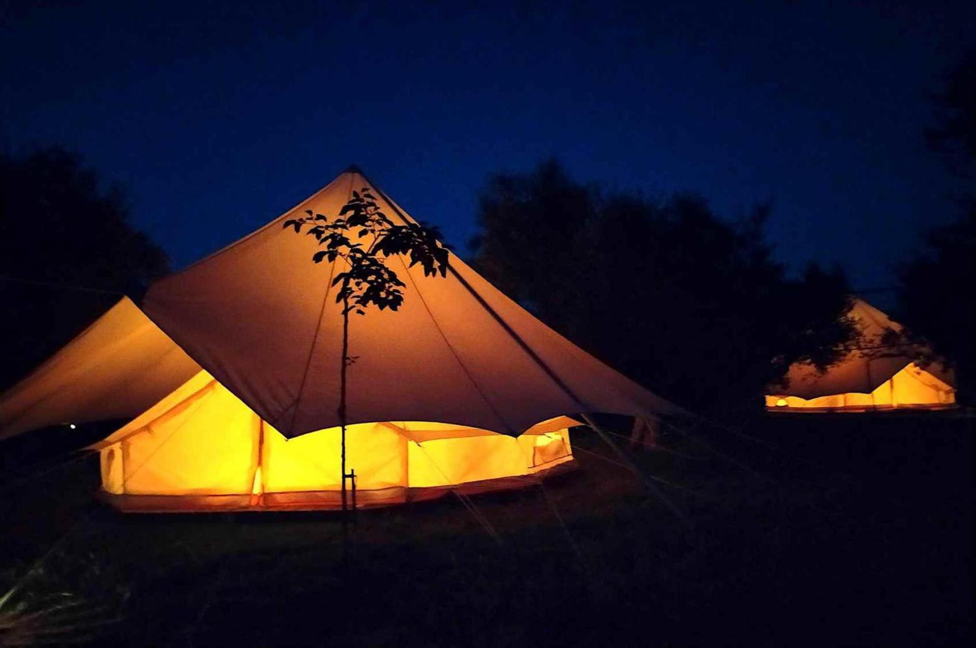 Glamping At A Lovely Tent In Skiaxtro- Marathopoli Villa Exterior foto