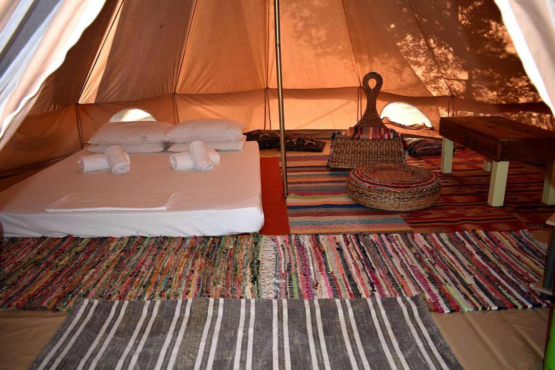 Glamping At A Lovely Tent In Skiaxtro- Marathopoli Villa Exterior foto